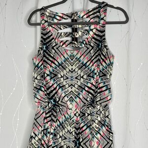 Romper with Neon Tribal Pattern